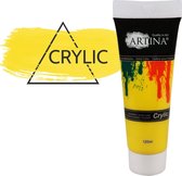Artina Acrylverf cadmium geel - 120 ml plakkaatverf - acryl verf tubes