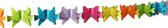 papieren slinger - duiven - gekleurd - 6m