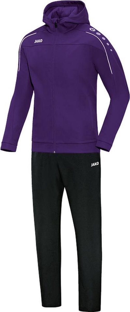 Jako - Hooded Leisure Suit Classico Junior - Vrijetijdspak met kap Classico - 128 - Paars