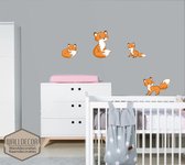 Vosjes  baby- kinderkamer Muur-, raamstickers.