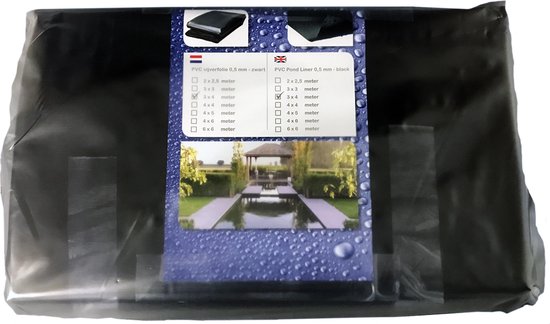 Vijverfolie pakket - 4x6 mtr - dikte 0.5mm – PVC