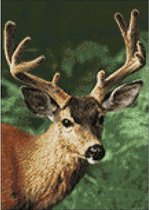 Wizardi Diamond Painting Kit Forest Deer WD2378