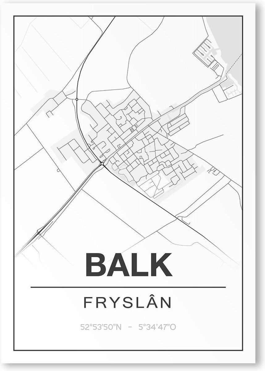 Poster/plattegrond BALK - A4