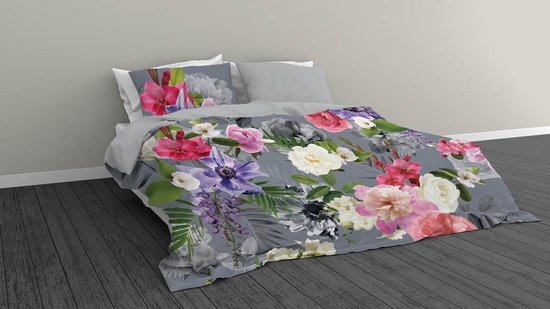 Snoozing Bloom - Dekbedovertrek - Lits-jumeaux - 240x200/220 cm + 2 kussenslopen 60x70 cm - Multi kleur van Snoozing — afbeelding 3