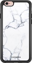 iPhone 6/6s hoesje glass - Marmer grijs | Apple iPhone 6/6s case | Hardcase backcover zwart