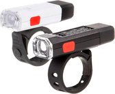 Ikzi Goodnight Twin - Kit d'éclairage pour vélo - LED - Rechargeable USB - Noir