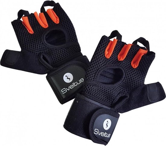 Sveltus Fitness-handschoenen Met Gewicht Zwart Maat L