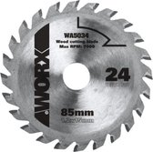 Worx cirkelzaagblad WA5034 tct 85mm 24 tanden