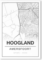 Poster/plattegrond HOOGLAND - A4