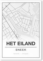 Poster/plattegrond HETEILAND - A4