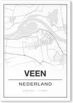 Poster/plattegrond VEEN - A4