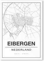 Poster/plattegrond EIBERGEN - 30x40cm