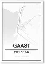 Poster/plattegrond GAAST - A4