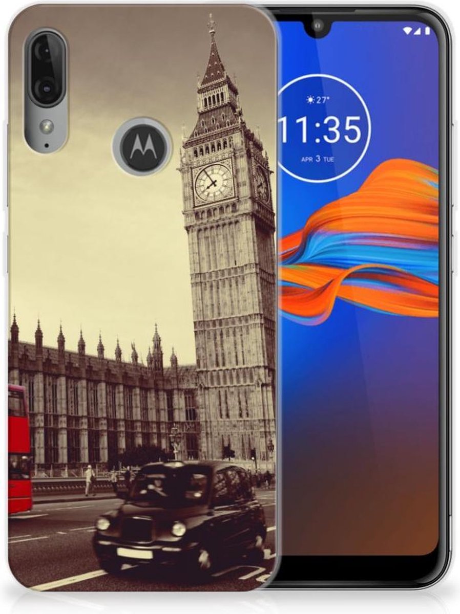 Motorola Moto E6 Plus Siliconen Back Cover Londen