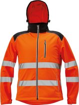 CRV Knoxfield Hi-Vis Softshell Jas 03010536 - Fluo Oranje - S