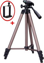 XL Smartphone Tripod / Camera Statief - Universeel lichtgewicht Statief met telefoonhouder – 125CM