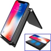 QY Qi Wireless Charger Opvouwbaar - Draadloze Mobiele Telefoon Lader - 10W Output - Zwart