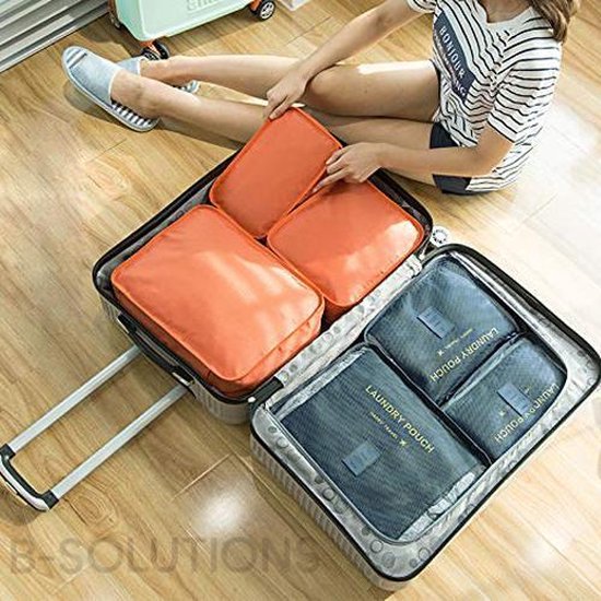 6pcs Voyage Bagages Cubes De Rangement, Valise Vêtements Sac De