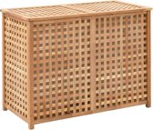 vidaXL Wasmand 87.5x46x67 massief walnotenhout