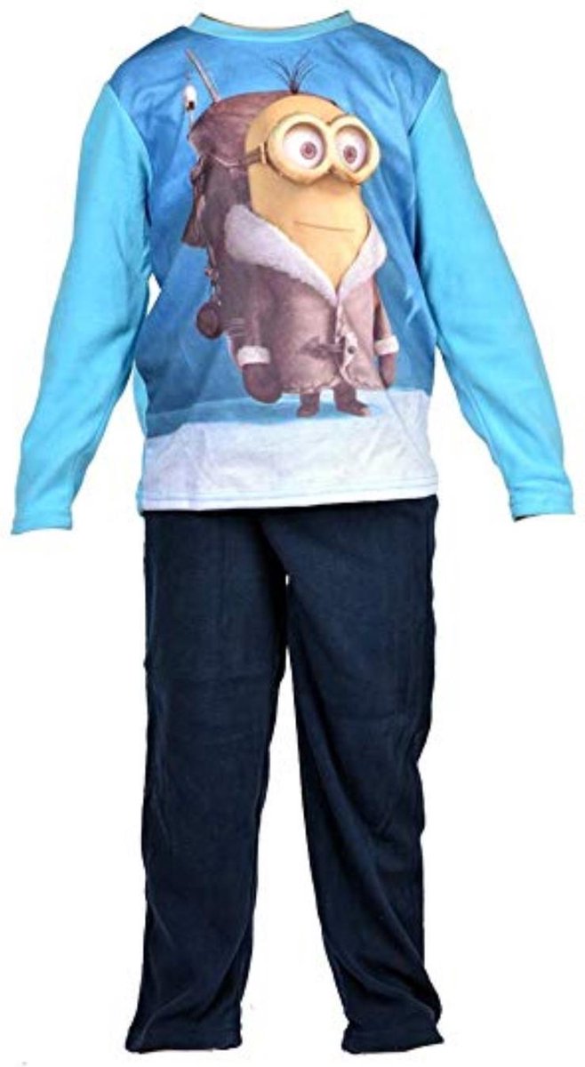 Minions - 2-delige Pyjama-set - Model: "Polar Minion" - Blauwe Longsleeve  Met Print -... | bol.com