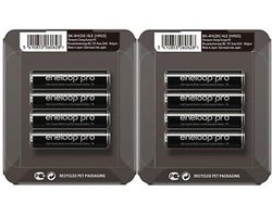 AAA Panasonic eneloop PRO Sliding Box oplaadbare batterij - 8 Stuks (2 Blisters a 4St)