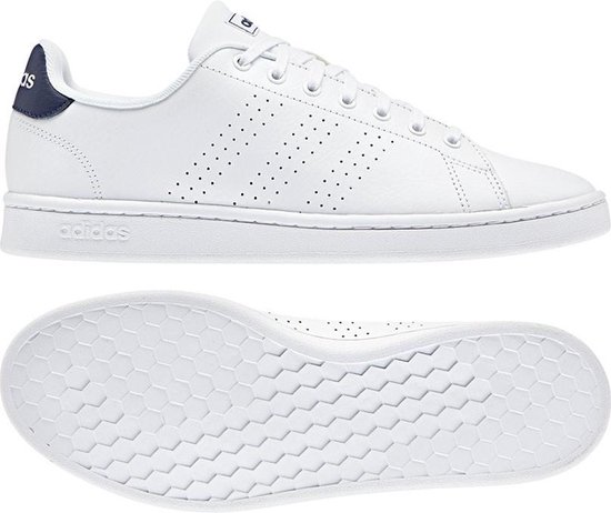 adidas Advantage Heren Sneakers - Ftwr White/Dark Blue - Maat 44 adidas Advantage Heren Sneakers - Ftwr White/Dark Blue - Maat 44