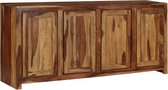 Dressoir Bruin Sheesham Hout Ladekast (Incl LW 3d klok) - wandkast - Tv kast- opbergkast - Boekenkast - opbergkast - Kast met lades - Sidetable - Wandtafel
