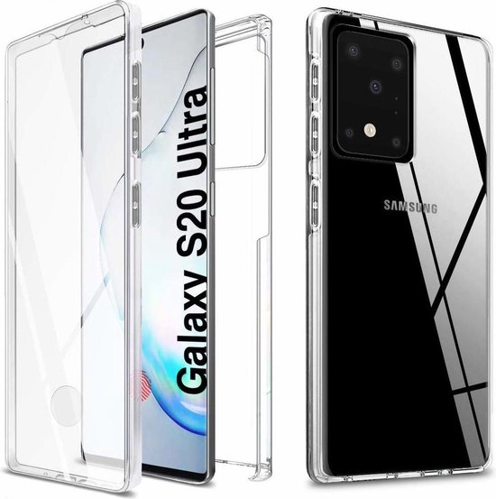 Samsung Galaxy S20 Ultra Hoesje 360° TPU 2 in 1 Case Transparant | bol.com