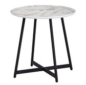 Bijzettafel - Salontafel - Design - Rond - Marmer - Ø 50 cm