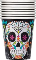 Feestbekers Doodshoofd Multicolor 25 Cl 8 Stuks