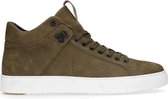 Manfield - Heren - Groene hoge sneakers - Maat 46