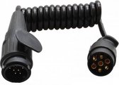 Adapter spiraalkabel 7 aderig met 13-polige stekker & 7-polige stekker - 60 tot 150 cm