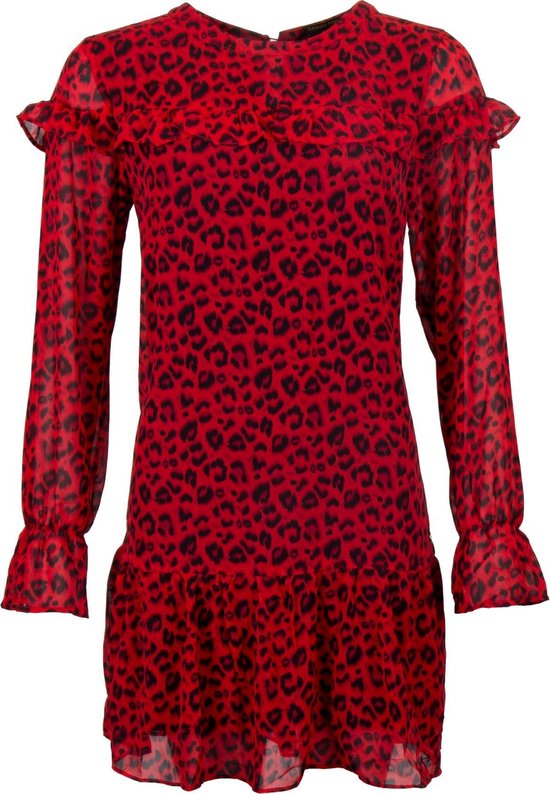 Rood zwarte jurk hotsell