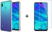 Honor 10 lite hoesje shock proof case hoes cover hoesjes transparant - 1x Honor 10 Lite Screenprotector
