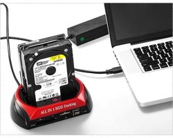 SATA & IDE HDD Dock Kaartlezer/Cardreader – 2.5/3.5 - All-in one