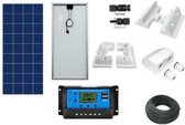 Compleet 150W Zonnepaneel set - Poly kristallijne - 12V - daglichtpaneel - Met MC4 connectoren - Voor camper, boot, caravan, accu, etc - Met Nederlandse handleiding