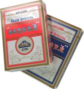 Speelkaarten complete set 2 stokken KING Corona | Rood en Blauw