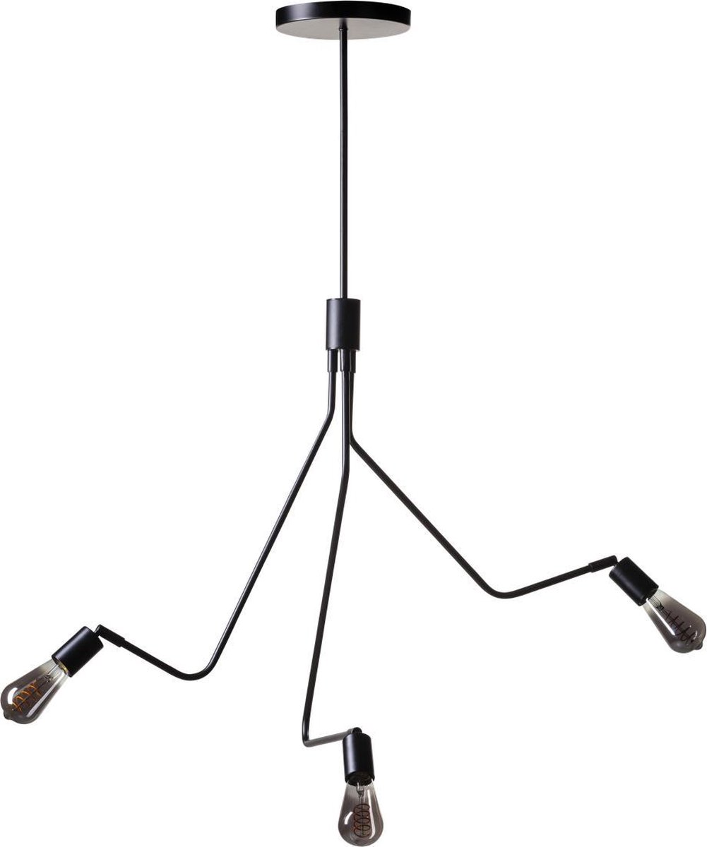 ETH Hanglamp Viper 3 licht 175 cm / Zwart