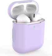 Bescherm Hoes Cover Case voor Apple AirPods (Siliconen) - Lila