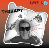 Happy Pillow - Therapy kussensloop met print inclusief textielstiften (Het nieuwe gips, ziekenhuiscadeau)