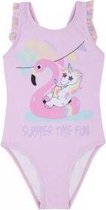 Baby badpak|flamingo/unicorn kl roze mt 86