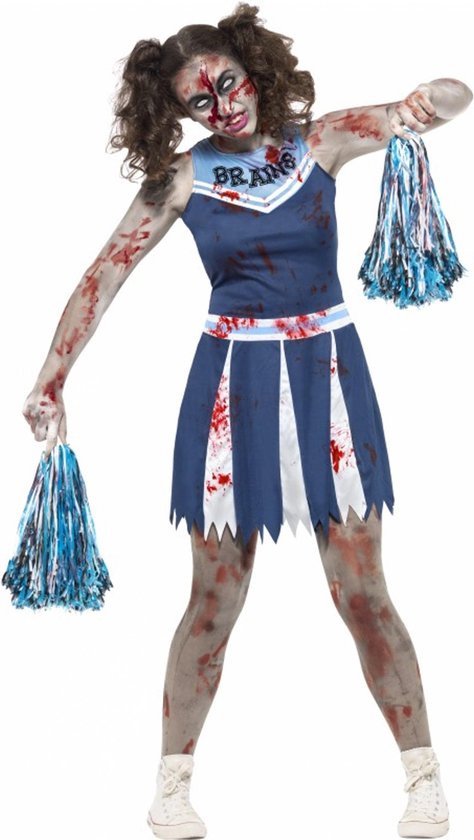 SMIFFYS - Zombie cheerleader kostuum voor - (16-18 jaar) - Kinderkostuums