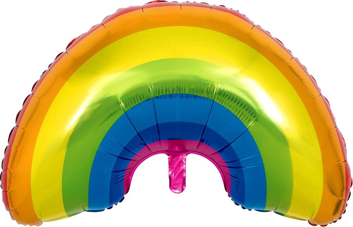 Regenboog ballon van aluminium - Feestdecoratievoorwerp