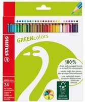 STABILO GREENcolors - FSC Gecertificeerd Kleurpotlood - Etui Met 24 Kleuren