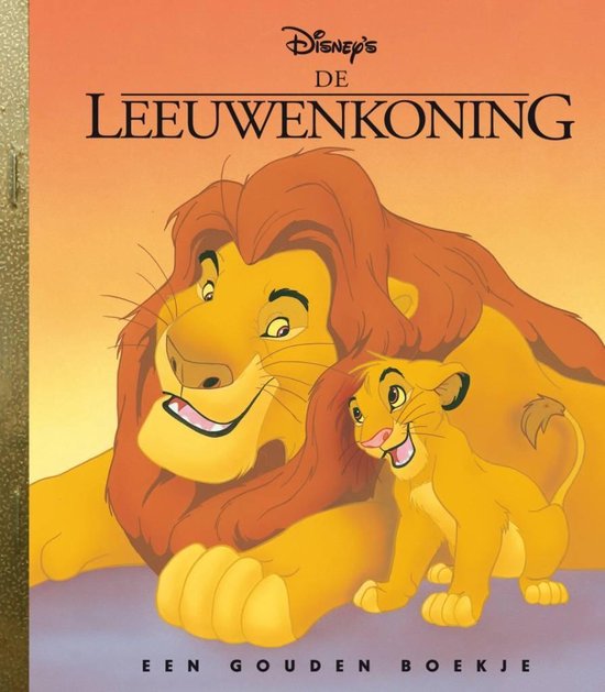 'Le Roi Lion', un livre doré avec Mufasa et Simba, avec le logo Disney.