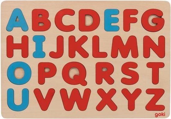 Afbeelding van het spel Goki Alphabet puzzle in Montessori style