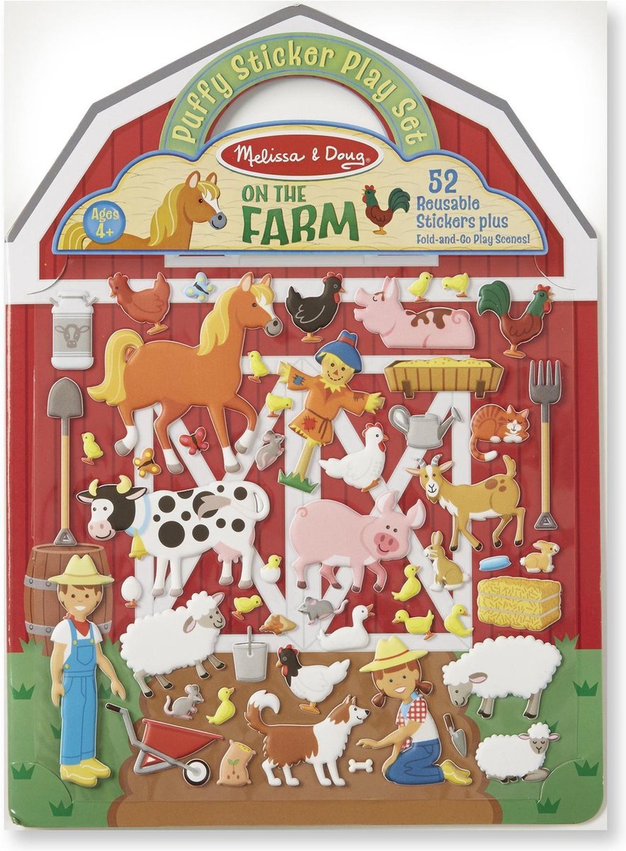 Melissa & Doug - Puffy Sticker - Boerderij