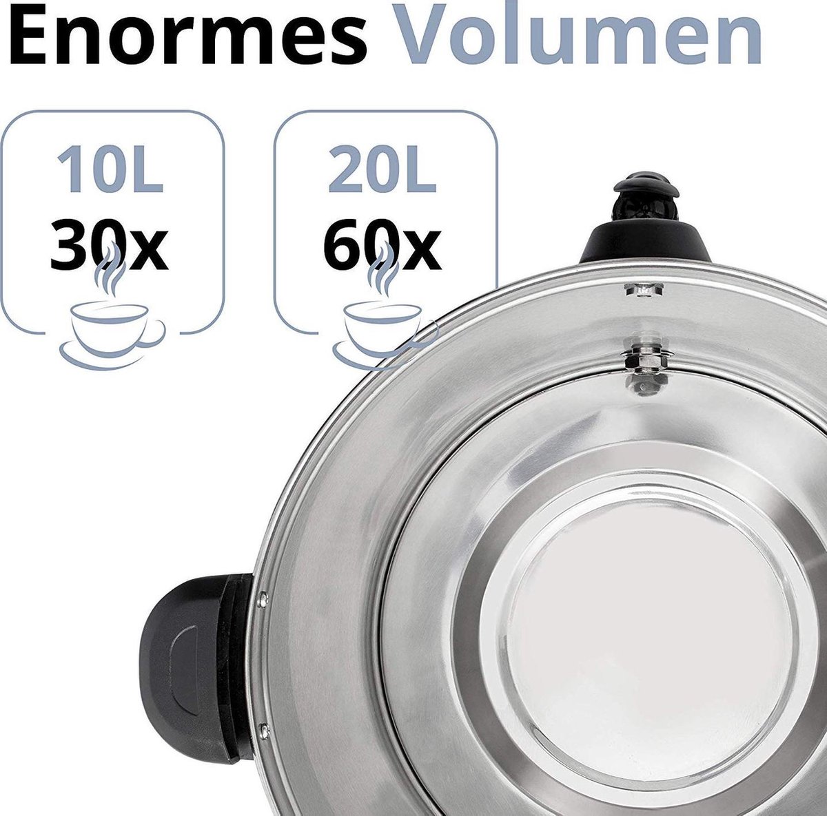 ZORRO Glühweinketel ZGW 10 | 9,3L | 1600W | Zwart