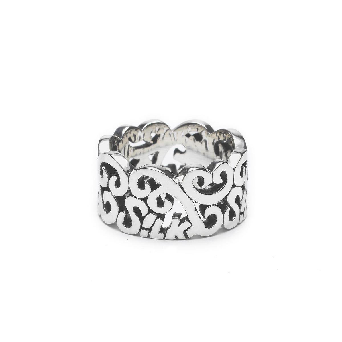 SILK Jewellery - Zilveren Ring - Eve - 416.17 - Maat 17,0