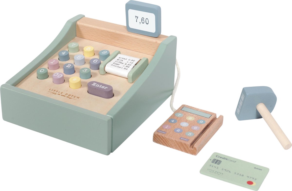 Little Dutch Houten Speelgoedkassa - 3 - 6 Jaar